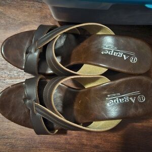 Agape Brown Shoes Size 11